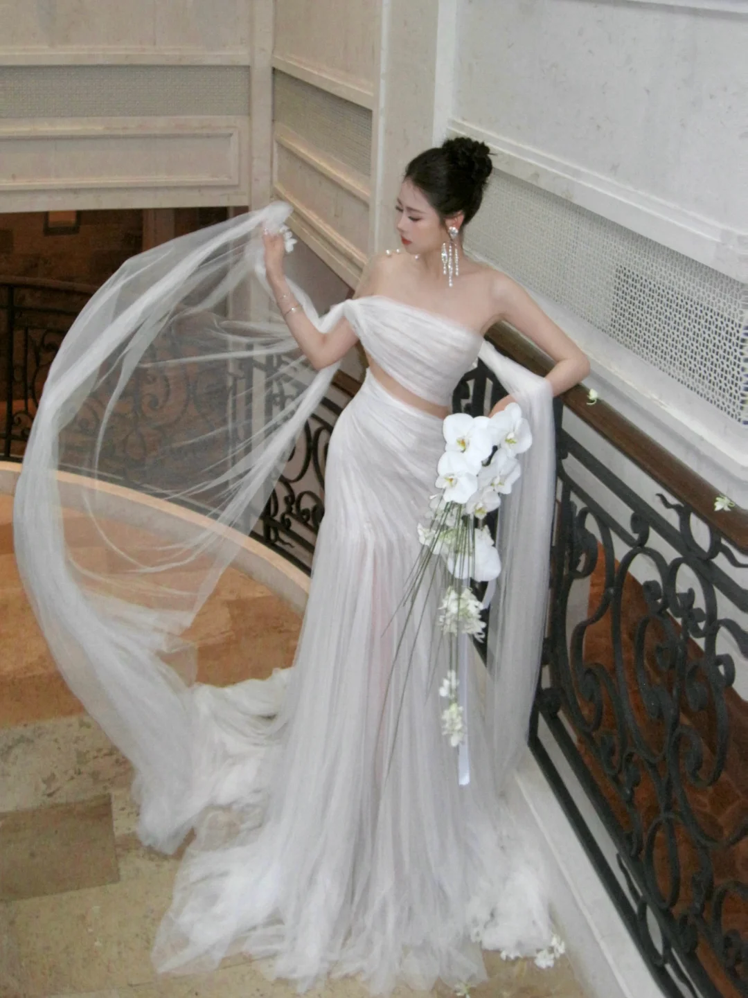 Simple Wedding Dress Sheath Off The Shoulder Summer Long Tulle White Wedding Dresses Bride Dress Bridal Gowns WD081