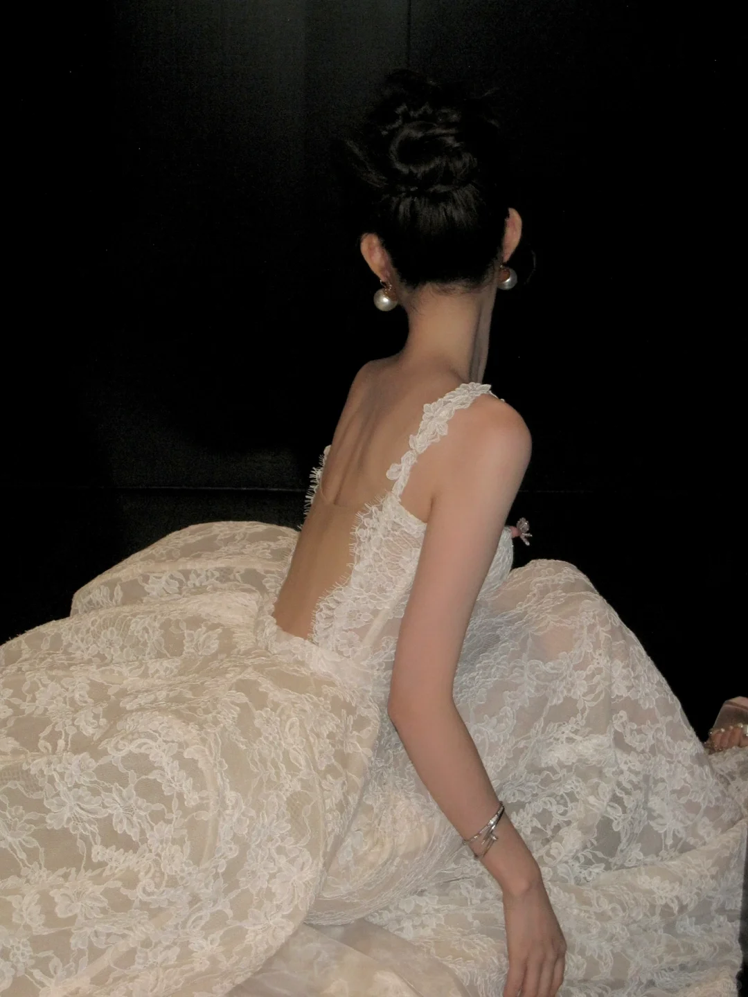 Unique Bridal Gown Mermaid Spaghetti Straps Lace Sleeveless White Wedding Dresses Modest Bridal Gowns DH950