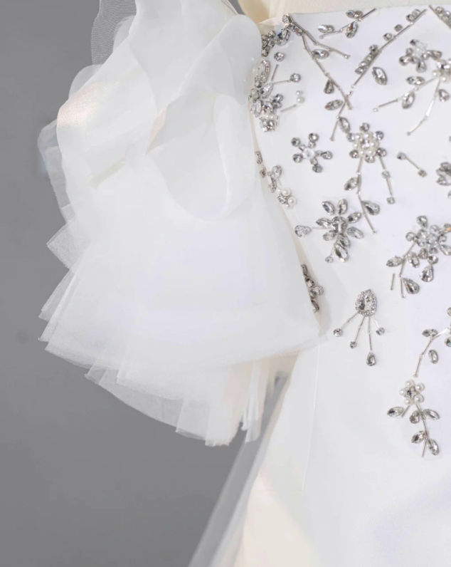 Classy Strapless White A Line Homecoming Dress Mini Party Dress S303