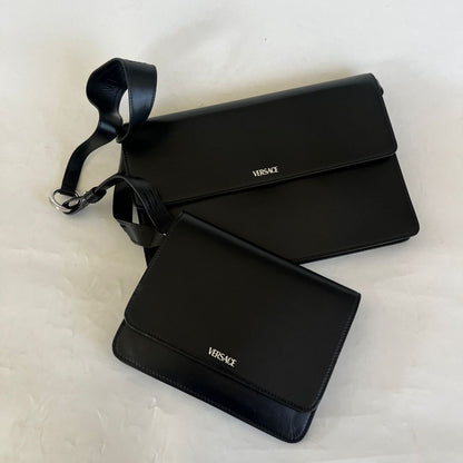 Versace Cargo Modular Messenger black bag