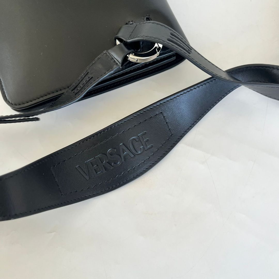 Versace Cargo Modular Messenger black bag