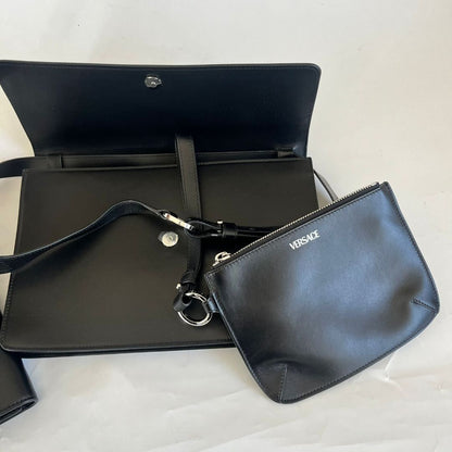 Versace Cargo Modular Messenger black bag