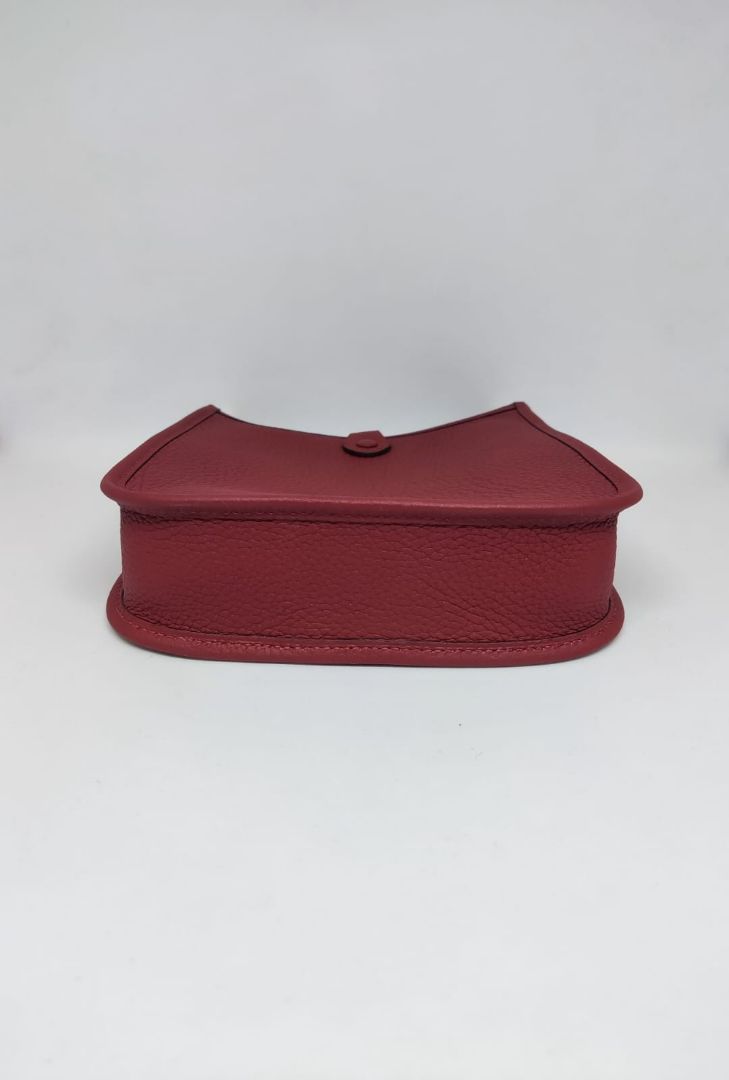 Hermès rouge H Mini evelyne crossbody bag