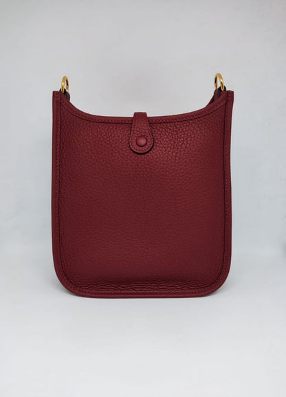 Hermès rouge H Mini evelyne crossbody bag