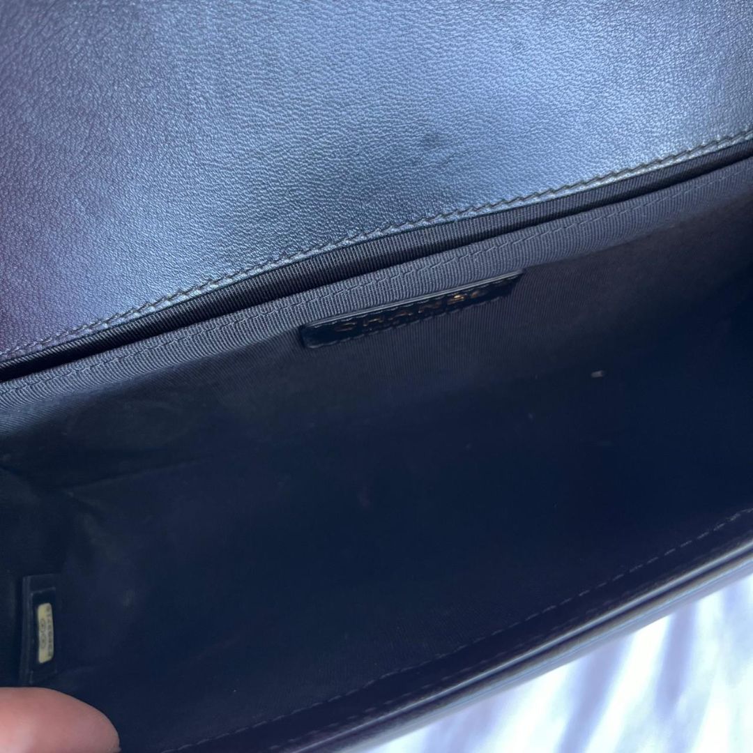 Chanel Black Quilted Leather Medium Le Boy Flap Bag