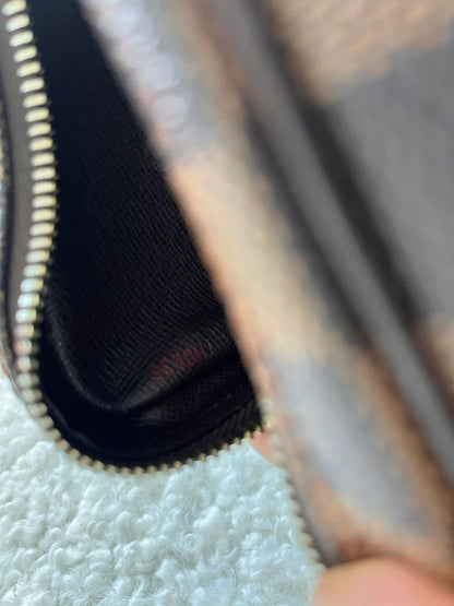 Louis Vuitton Amazon Damier Canvas Leather Bag