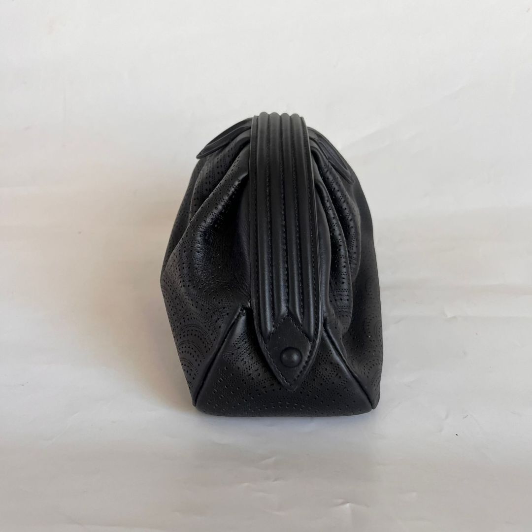 Alaia Samia Perforated Leather Clutch Bag