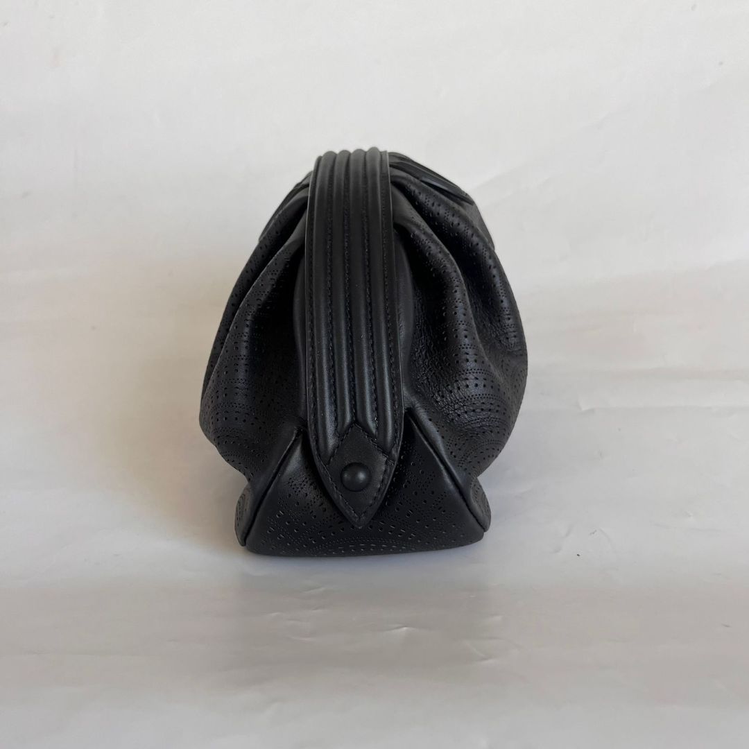 Alaia Samia Perforated Leather Clutch Bag