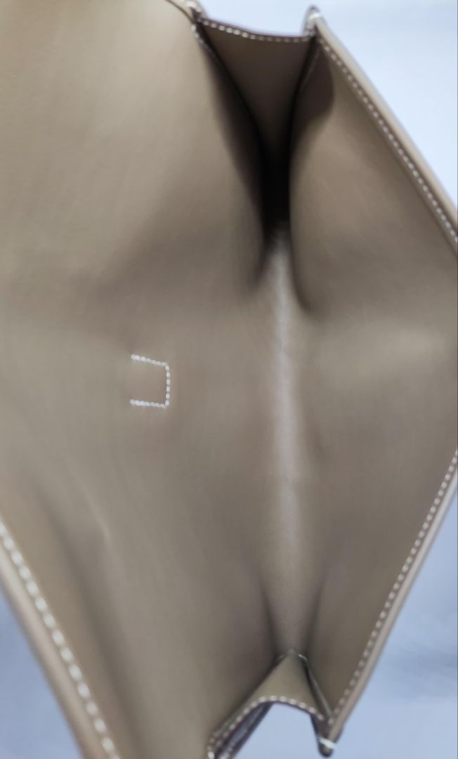 Hermes Etoupe Swift Leather Elan Jige 29 Clutch