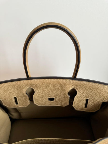 Hermès Birkin 30 Trench Clemence Leather with Gold Hardware