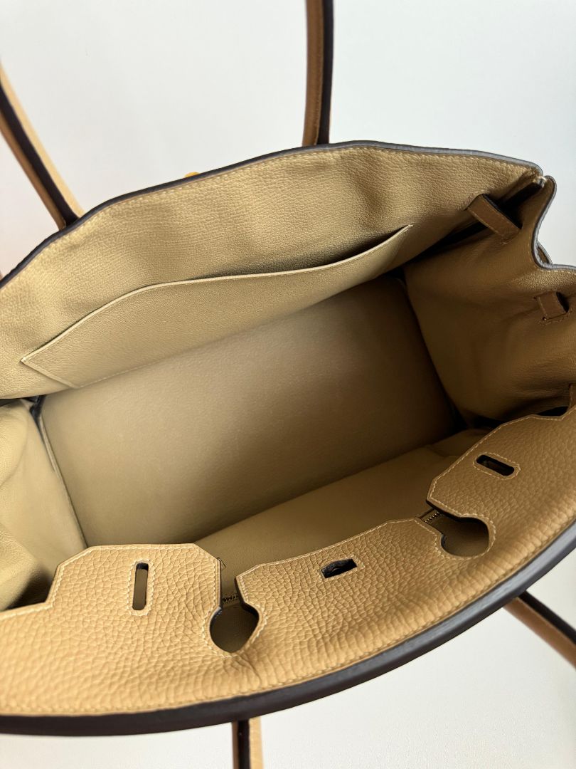 Hermès Birkin 30 Trench Clemence Leather with Gold Hardware