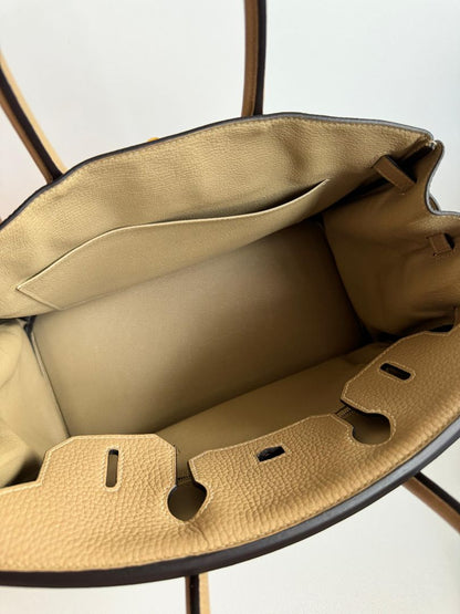 Hermès Birkin 30 Trench Clemence Leather with Gold Hardware