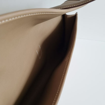 Hermès Etoupe Jige Clutch Swift