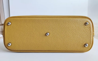 Hermès Bolide 31 Clemence Leather in Curry