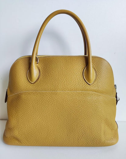 Hermès Bolide 31 Clemence Leather in Curry