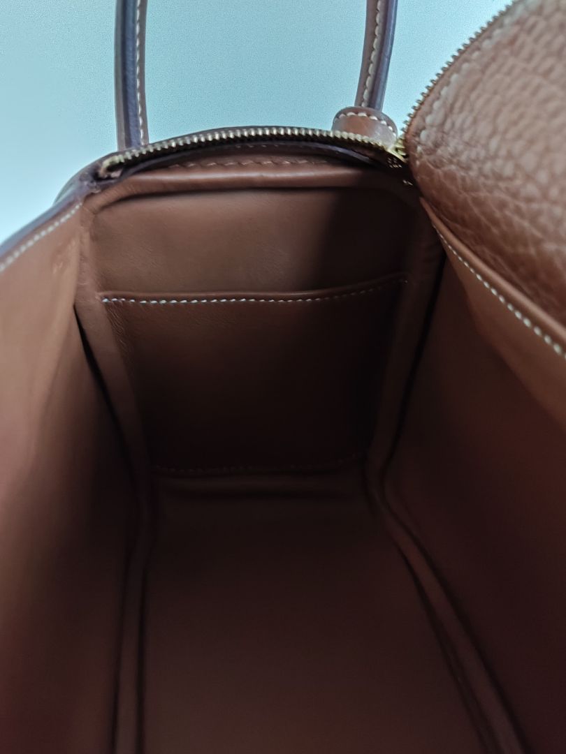 Hermès Gold Leather Lindy Mini Shoulder Bag