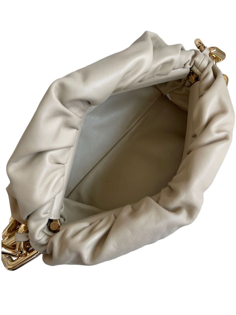 Bottega Veneta Beige The Chain Pouch Leather Bag