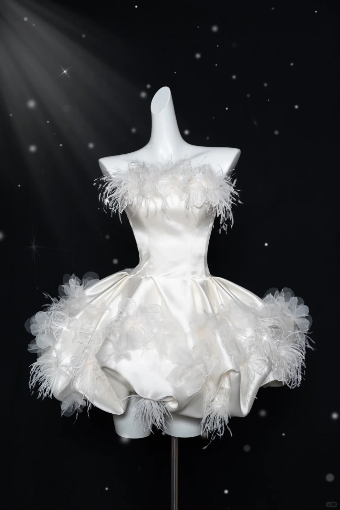 Sweet White Satin Lace Appliques Strapless A Line 18th Birthday Outfits Homecoming Dress S810