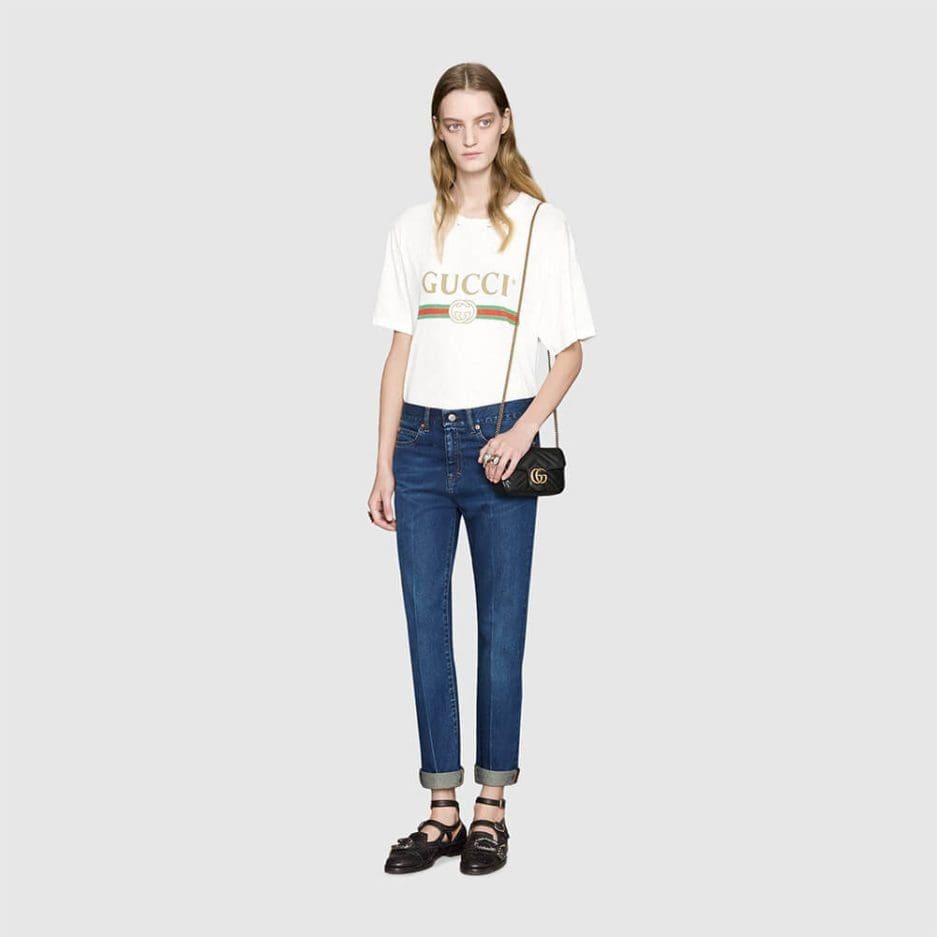 GUCCI Marmont matelasse leather super mini bag