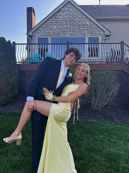 Sexy Backless Mermaid Slit Prom Dress Long Party Dress Evening Dress SH1055