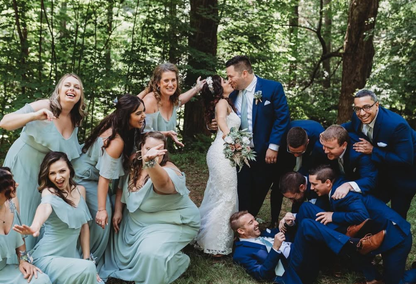 Gentle A Line Off the Shoulder Green Chiffon Bridesmaid Dress Evening Dress SH2795