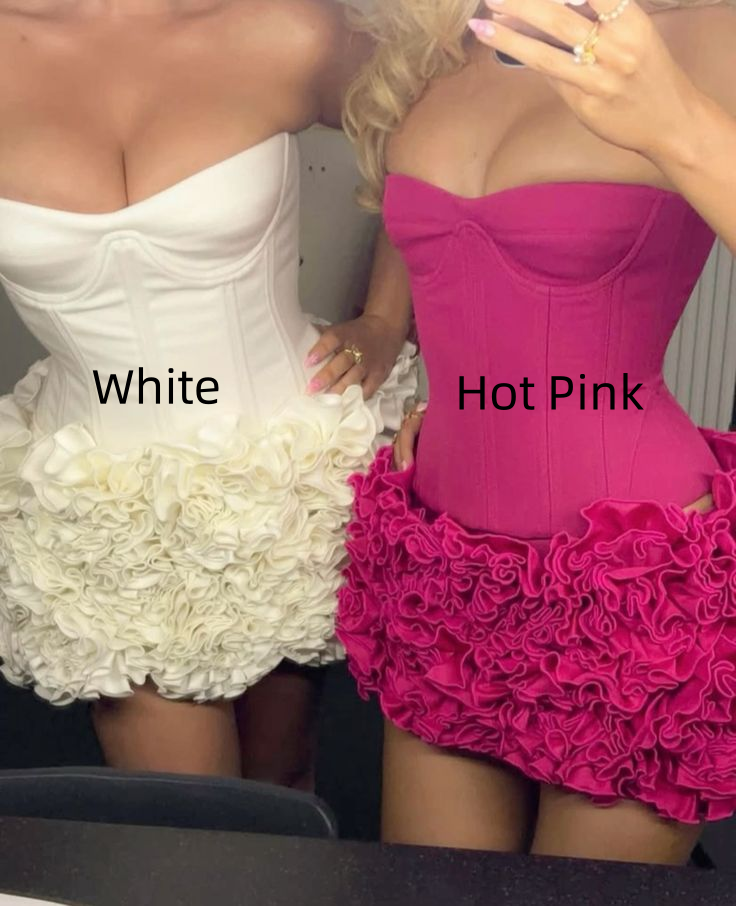 Unique Sweetheart Neck Sheath Pleated Short Birthday Outfits Strapless Homecoming Dress Cocktail Dress S709