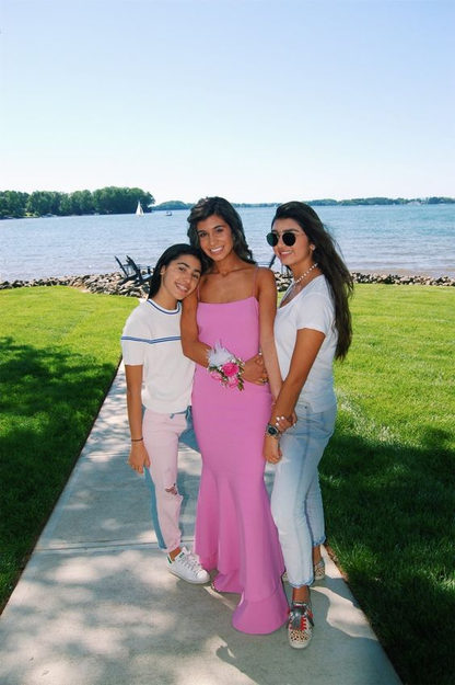 Pink Sexy Mermaid Prom Dress SH806