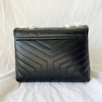 Saint Laurent black medium Loulou bag