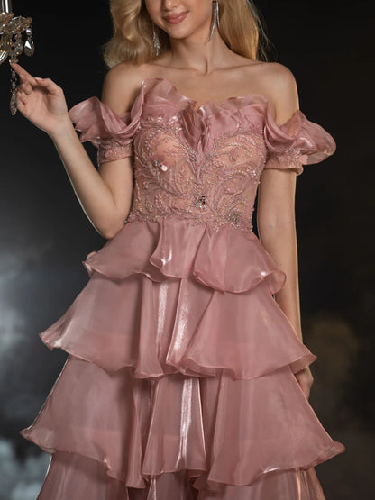 Chiffon Multi-layer Temperament Women's Gown