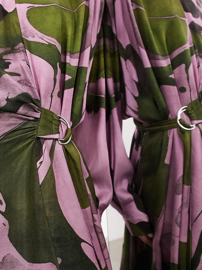 Temperament Chiffon Print Party Women's Dress