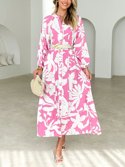 Loose Temperament Printed Ladies Dress