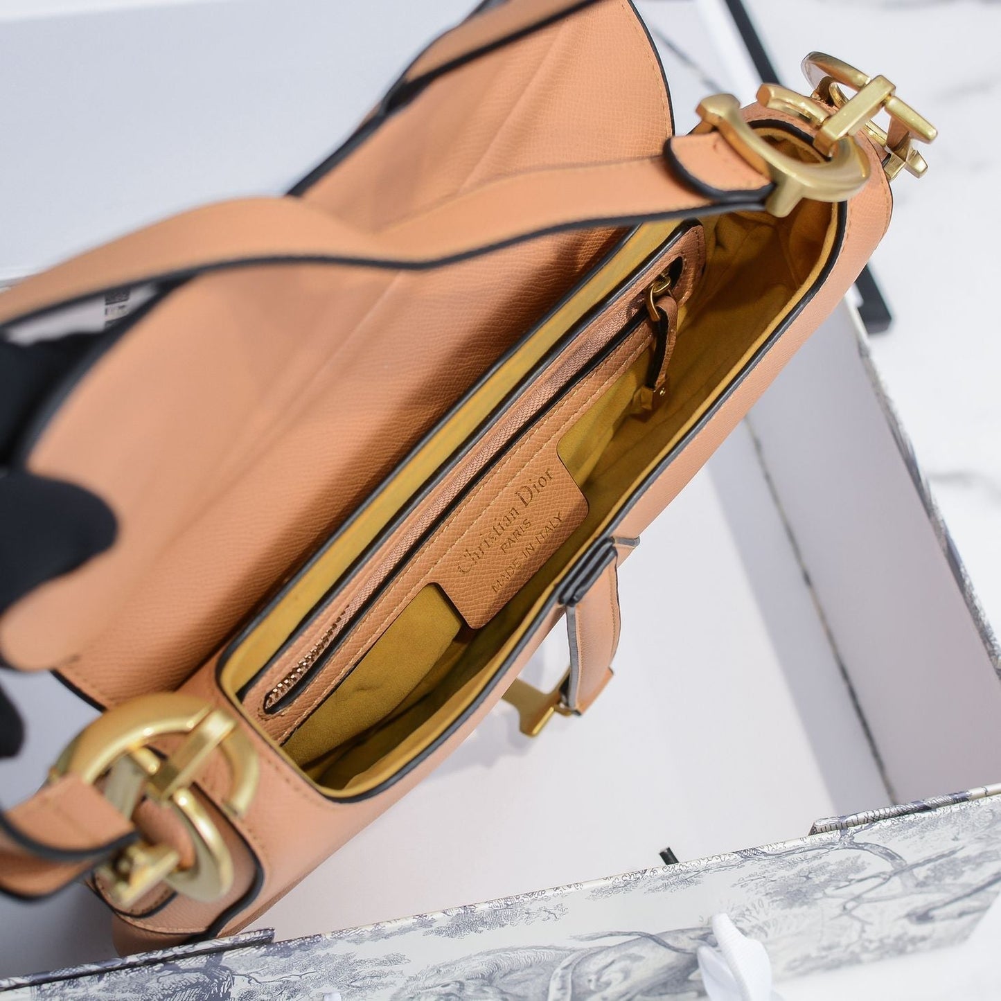 Women DIOR Saddle Micro Bag With Strap