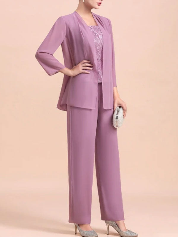 Temperament and elegant vest and cardigan women's three-piece suit