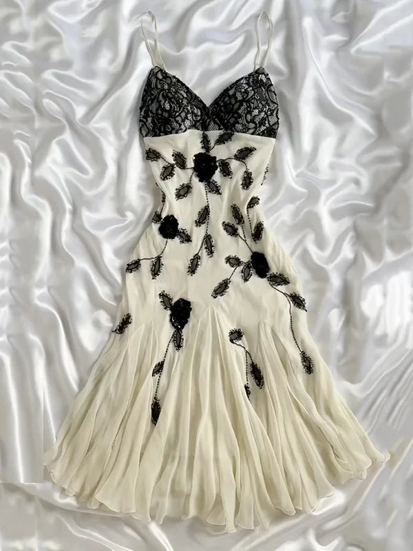 Ivory White Shiny Fashion Exquisite Beaded Lace Spaghetti Straps Long Chiffon Ball Gown Evening Dress Party Dress gh3402