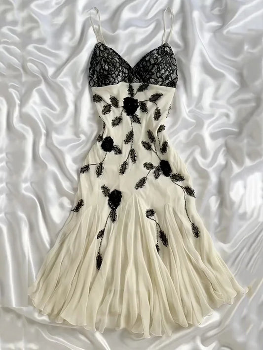 Ivory White Shiny Fashion Exquisite Beaded Lace Spaghetti Straps Long Chiffon Ball Gown Evening Dress Party Dress gh3402