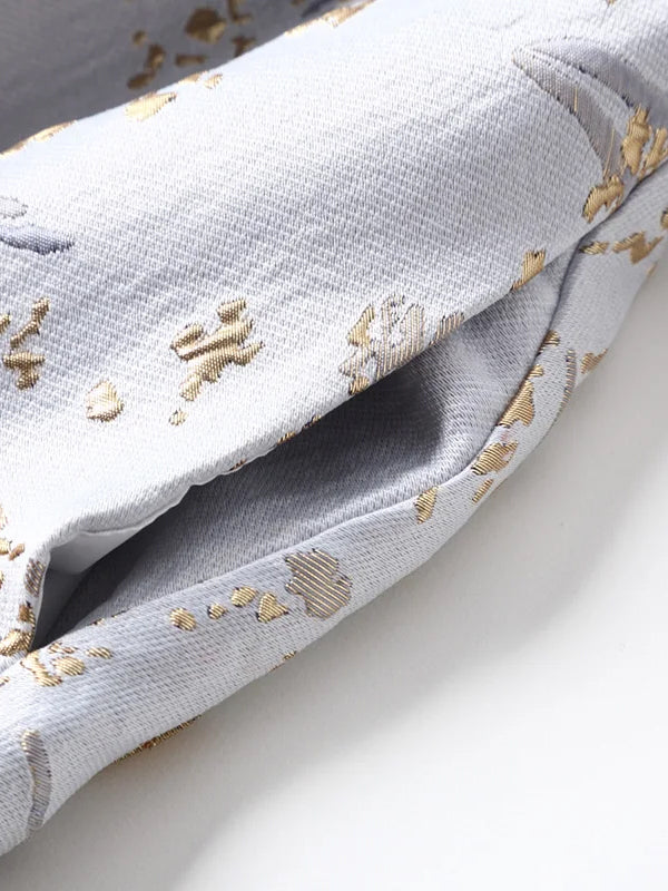 V-Neck Print Midi Dress