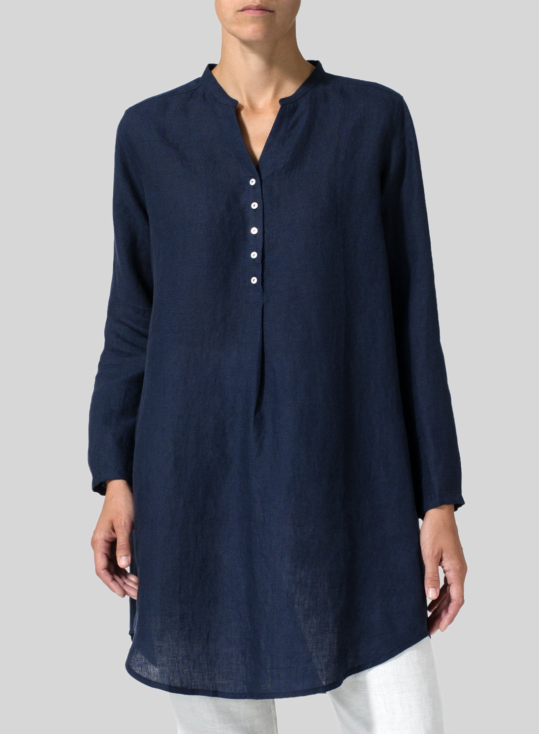 Women's Solid Color Top And Trousers Suit