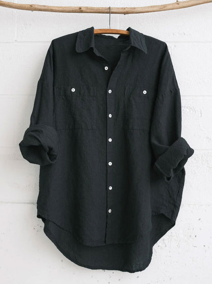 Simple Solid Color Outdoor Women's Shirt