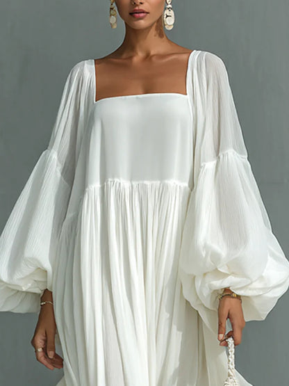 Temperament Line Shirt Collar Women's Dress