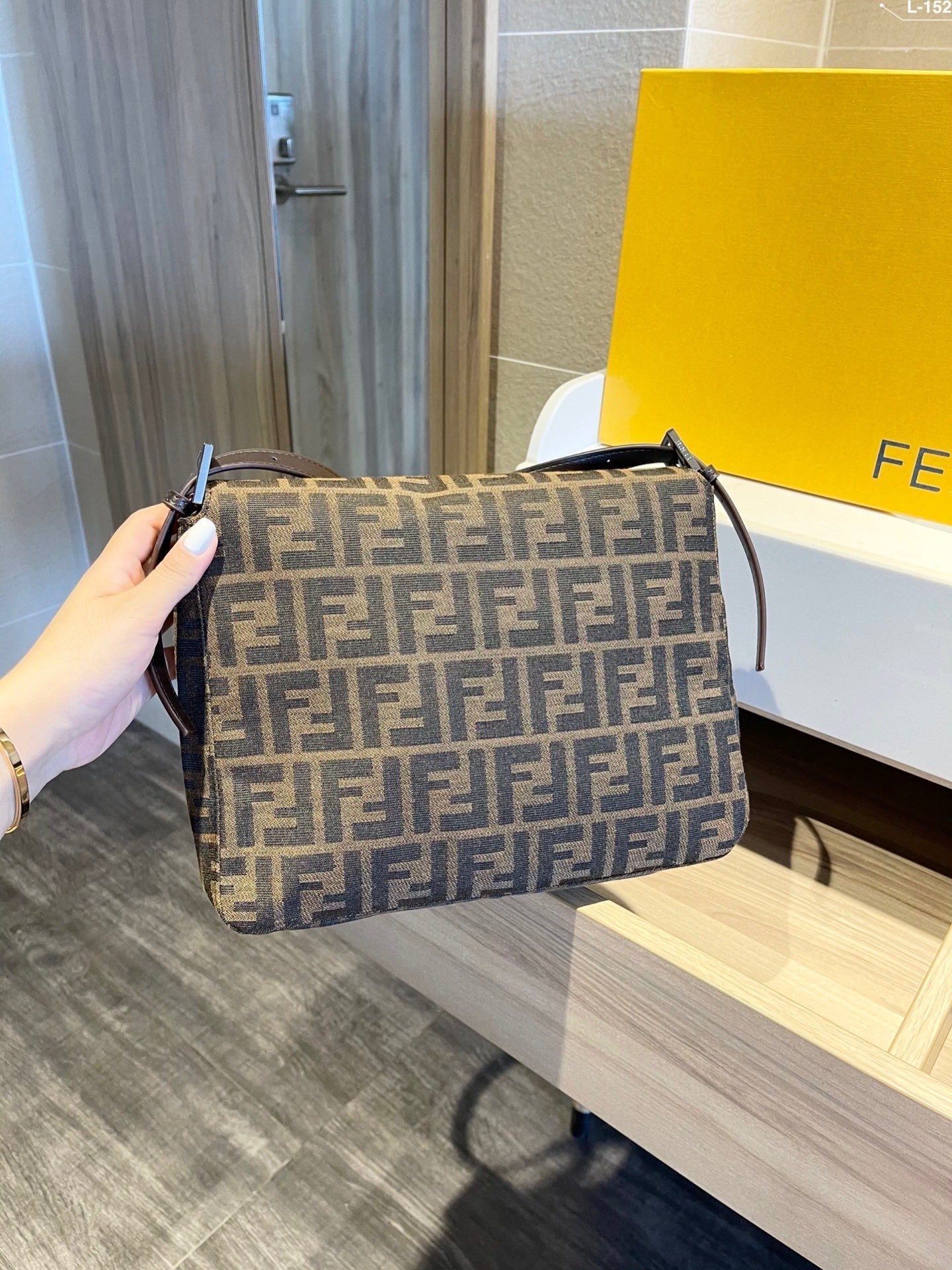Fendi Vintage FF Zucca Brown