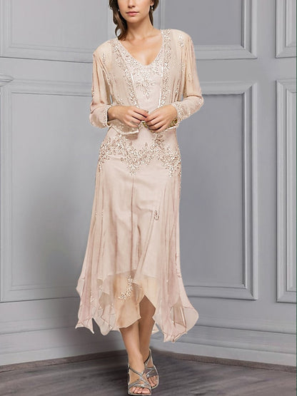 Solid Color Dress Top Suit