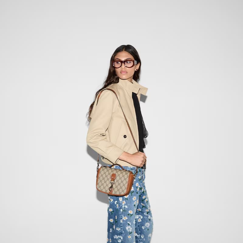 GUCCI Emblem mini shoulder bag