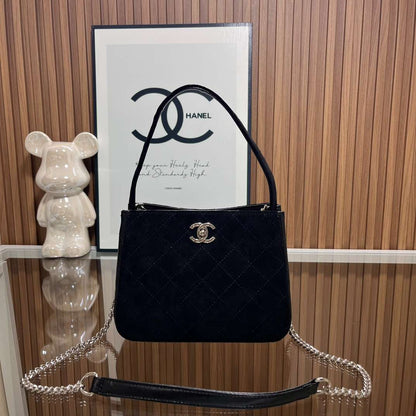 CHANEL Quilted Crossbody Bag Black