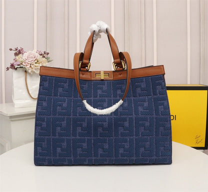 Fendi Peekaboo X-TOTE Canvas Bag