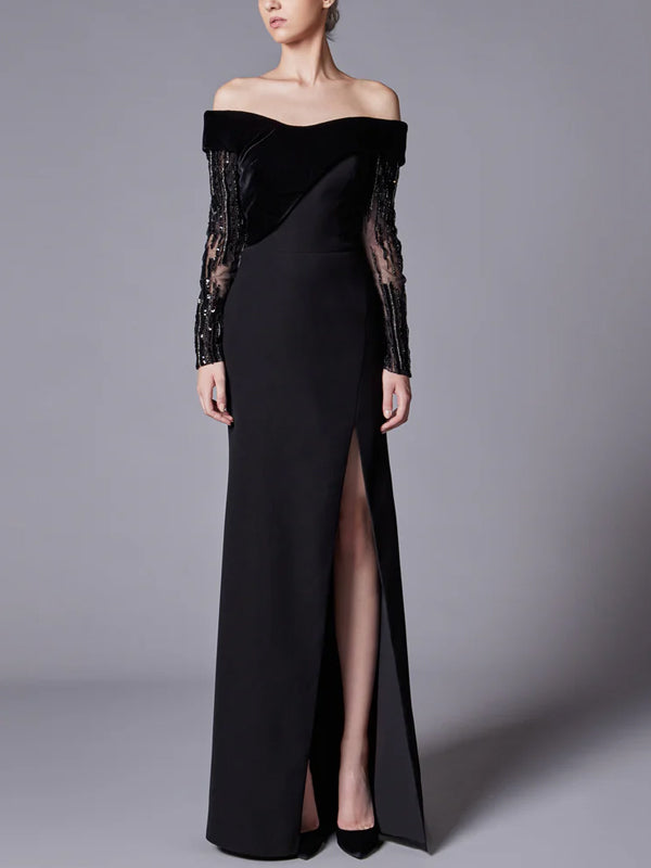 Solid Color Corduroy Tube Top Maxi Dress