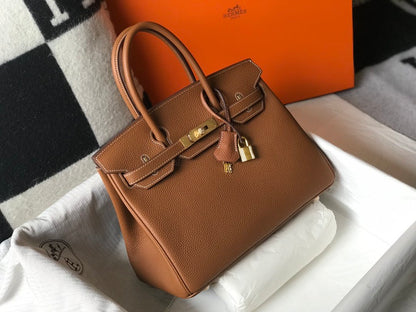 H BIRKIN GOLD HARDWARE CAMEL BROWN 30CM/11.8in