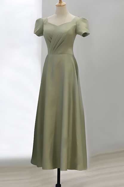 loveedsTM-Satin bridesmaid dress new green dress