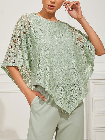 Irregular Lace Temperament Women's Suit