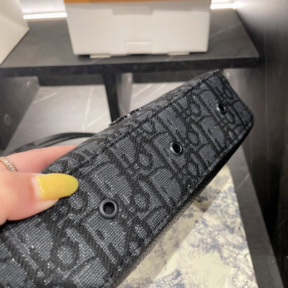 Dior Safari Messenger Bag Black Canvas