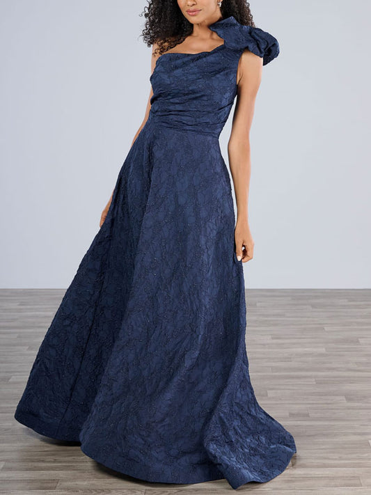 Off-tne-shoulder Elegant Retro Dark Pattern Women's Dress